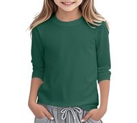Generisch Girls' Sweatshirt Thin Pullover Soft Feel Fabric Shirt Loose Crew Neck Long Sleeve Shirt Transition Jacket Comfortable Basics Top Lightweight Jumper Fashion Top for Strolling City