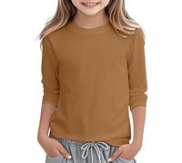 Generisch Girls' Sweatshirt Thin Pullover Soft Feel Fabric Shirt Loose Crew Neck Long Sleeve Shirt Transition Jacket Comfortable Basics Top Lightweight Jumper Fashion Top for Strolling City