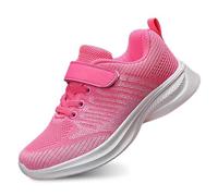 Generisch Girls' Trainers for Everyday Leisure with Comfortable Sturdy Design Breathable Materials Lightweight Construction - Ideal Footwear for Teenagers from Seven to Fifteen Years, pink, 31.5 EU