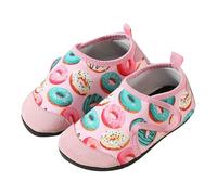 Generisch Girls' Trainers for Toddlers with Soft Sole Print Pattern as Durable Everyday Shoes with Non-Slip Property Quick-Drying Function for Various Activities, Light pink, 1.5 UK