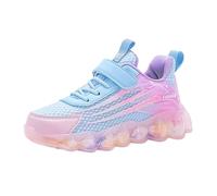 Generisch Girls' Trainers Lightweight Breathable Mesh Children's Sports Shoes with Flexible Sole for Sports Everyday Use, lightblue, 1/1.5 UK