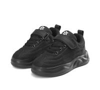 Generisch Girls' Trainers, Lightweight, Comfortable, Breathable, for School, Leisure, Daily Life, Firm Fit, Children's Shoes, 5-14 Years, black, 11.5 UK Child