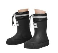 Generisch Girls Wellington Boots Kids Rain Boots Waterproof Boots for Teenage Girls Comfortable Non-Slip Sole Ideal for School Outdoor Leisure Daily Life, black, 4 UK