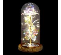 Generisch Glass with stems, Valentine's Day lighting with artificial LED art, Valentine's Day decoration, for mum, teacher, women, friends, living room, bedroom, home, birthday, Mother's Day