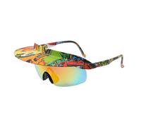 Generisch Glasses for Driving, Wide Sunglasses with Mirrored Lens, Outdoor Sports Sounds for Hiking, Festivals, Climbing, Camping, Backpack, Golf, Fishing, Baseball, Driving Comfort