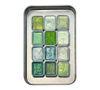 Generisch Glitter Watercolour Paint Set, 12 Colours Interactive Painting Set - Painting Accessories for Artists Beginners Children Girls Art Teachers Craft Enthusiasts Scrapbooking Classroom