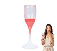 Generisch Glow Cup, Glow Cup, 120 ml Champagne Cups for Wine, Drinking Glasses, Elegant Champagne Glasses, Liquid-Activated, Glow in the Dark Cups for Wedding and Christmas Party