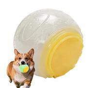 Generisch Glow in the Dark Dog Ball - Luminous Squeaky Rubber Toy Interactive Anti-Boredom for Home Garden Yard Multipurpose Outdoor Indoor Utility
