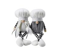 Generisch Gnomes - Swedish Tomte Chef Hat Halloween Table Shelf Photo Props for Kitchen | Christmas Figurine Ornament for Party Home Bakery Bar Cafe