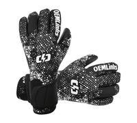 Generisch Goalkeeper Gloves - Thick Elastic Comfortable High Performance Non-Slip Football Gloves with Finger Protection for Girls Children Adults Family