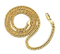 Generisch Gold Chain - Trendy, Lightweight, Tarnish Resistant, Classic Length with Adjustable Lobster Clasp, High-Quality Gold-Plated Brass, Highly Polished Elegant Finish, for Weddings, Siehe