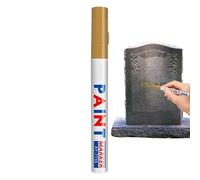 Generisch Gold Marker - Oil-Based Waterproof Pen, Tombstone Gold Liquid Marker Pen, for DIY Crafts, Card Making, Scrapbooking, Wood, Metal, Glass, Ceramic, Paper and Leather