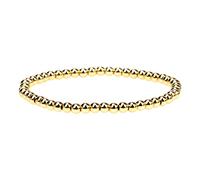Generisch Gold-Plated Copper Beads Chain Rainbow Zircon Heart Mum Tennis Bracelet 3 mm Diameter Rope Bangle Mother's Day Gift Witch Jewellery, one size, Alloy Steel, No Gemstone