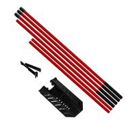 Generisch Golf Alignment Rod 7 Level Portable Sports Equipment with Adjustable Golf Training Aid for Putting Driving Range Indoor Home Sports Club Leisure Competition Entertainment