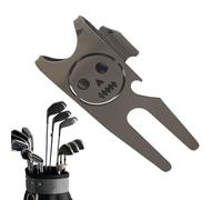 Generisch Golf Ball Marker Tools, Zinc Alloy Ergonomic Club Accessories for the Golf Course, Metal Fork Tool for Green, for Players of All Ages and Beginners