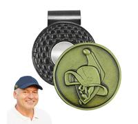 Generisch Golf Clip, Magnetic Golf Ball Marker Clip | Metal Golf Ball Marker with Clip Accessories - Golf Bag Accessories for Golf Hats, Trousers, Gloves, Bags, Visors, Belts