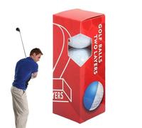 Generisch Golf Course Golf Balls, 3x Flight Golf Balls for the Court, Precise Equipment for Beginners, Portable Outdoor Golf Balls as a Gift for Father Husband for Practice in the Garden
