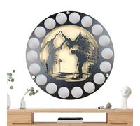 Generisch Golf Display Stand - Wall Mounted Golf Ball Organizer | Round Golf Ball Display Rack for Collectors Stylish Wall Display for Golf Lovers Men Women Friend