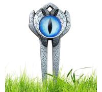 Generisch Golf Divot Fork, Die-Cast Zinc Alloy Material | 3.14 x 1.57 x 0.47 Inch 2-Prong Fork 42G - 3D Evil Eye Repair Accessories in Green for Golfers, Maintenance and Place Label