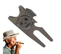 Generisch Golf Pitch Mark Repair Tool, Lightweight Zinc Alloy Gadget for Golfers, Portable Golf Divot Repair Tool, for Golfers, Men, Women, Teenagers & Beginners