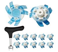Generisch Golf Shoe Spikes, Anti Slip Golf Cleats, 0.79 Inches 12 Pieces Quick Twist Replacement Points, Lightweight Traction Studs, Ideal for Outdoor Trainers, Courts, Courses and Turf Performance