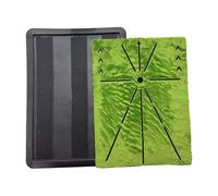 Generisch Golf Swing Mat - Faux Plush Lawn and Rubber Composite Base 30 x 40 cm 11.8 x 15.7 Inch Golf Blow Mat Swing Path Trainer Portable Golf Practice Pad Feedback Mats for the Drive Range