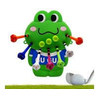 Generisch Golf Tee Bag Pouch, Frog Ball Holder, 1 Piece, Cute Storage Pouch for Tees Balls, Fun Golfs Accessory Women Golfers, Training Practice, Course Play, and Outdoor Sports
