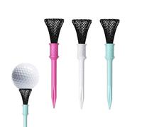 Generisch Golf Tees with Step Function, 3-Piece Mesh Design to Reduce Friction on the Base, Highly Elastic Indoor Golf Tees - For Golfers, Men, Women, Children, Indoors, Home and Father