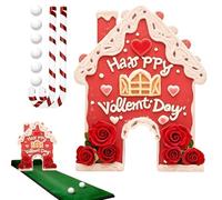Generisch Golf, Valentine's Day Sports Putting Activities, Family Game with Candy Canes Bats and Balls, for Holiday and Birthday Parties, Indoor Night Games in the Living Room at Home