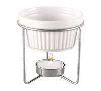 Generisch Gourmet Pot - Cheese Warmer for Dining | Compact Ceramic Set with Portable Handle & Artistic Craft Features for Seafood Platters, Milk Blends, Sauce Recipes and Home Cooking