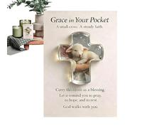 Generisch Grace in Your Bag Acrylic Cross | 2D Acrylic Prayer Crucifix | Pockets Consolation Cross - For Adults Easter Home Travel Family Church Spiritual Seekers Daily Devotional Meditation