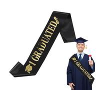 Generisch Graduate Sash, Graduation Stolen | Graduation Switch Shoulder I Have Graduate | Seniors Ribbon Scarf Common School Favours for Adults Women Men Men, black, Siehe Beschreibung