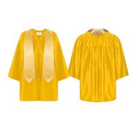 Generisch Graduation cap and talar for kindergarten, graduation costume for congratulations, children's graduation costume, for school ceremonies, class photos, celebrations, gatherings, parties