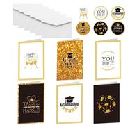 Generisch Graduation Cards - Greeting Card with Greetings for Graduation Supplies and Celebrations - Graduation Card for Him - For Celebrations and Party Invitations at Universities, Middle Schools