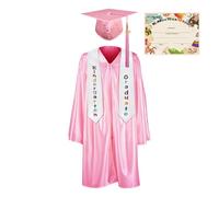 Generisch Graduation Hat and Robe for Children, Festive Clothing for Children for School - Academic Clothing and Congratulations Costume for School Children 2025