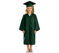Generisch Graduation Weave Pattern Dress with Pockets for Stag Night Party (Dark Green, 3-4 Years)