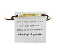 Generisch Granny Rose Bracelet Sets Hand Woven Rings with Adjustable Letters Rope No Fade Plated Precious Sets Width 4 Classic Bracelet, one size, Canvas