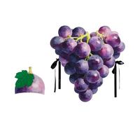 Generisch Grape costume with hat, funny prank with hat, grape fruit costume for Halloween, suitable for seniors, friends, women, men, birthday, theatre, stage performances, gatherings and