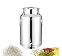 Generisch Grease Container for the Kitchen, 5L/9L/14L Stainless Steel Airtight Storage Container with Lid, Oil Canister for Outdoor Use, for Milk, Wine, Flour, Coffee