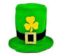 Generisch Green Leprechaun Top Hat St Patricks Day Hat | St Patricks Day Green Leprechaun Hat, Deluxe Irish Holiday Cosplay Top Hat Goblin Hats for Adults, Teenagers, Women