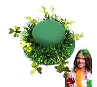 Generisch Green Top Hat Costume, Green Top Hat - Irish Holiday Cap Accessories | St Patrick's Day Top Hat Accessories St Patrick's Day Top Hat Green Fancy Dress Costumes