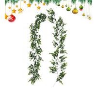 Generisch Green Vines Decoration, Artificial Vines Decoration, 15 cm, Festive Fireplace Decoration for Indoors, For Family, Friends, Home, Outdoor, Farmhouse, Garden, Christmas, New Year