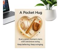 Generisch Greeting card, heart-shaped design in sports style, note card with motivational quotes and sayings for travel, business trips, outdoor, school, as well as for men, women, and girls