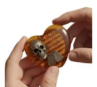 Generisch Greeting Cards, Heart-Shaped with Skull Design, Encouraging Quotes, Note Card, for Travel, Business, Travel, Outdoor, School, Men, Women, Girls, Teenagers, Athletes