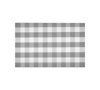 Generisch Grey White Striped Outdoor Rug, Autumn Pattern, Washable Multilayer Doormat, Suitable for Entryways, Porches, Bedroom Living Room (Grey, 125 x 65 cm)