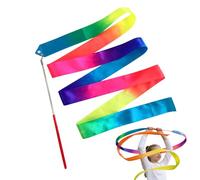 Generisch Gymnastics Band, Gradient Colours, Dance Training Accessories, Ballet Band Streamer for Holiday Camp, Playroom, Homeschool, Club, Birthday Party, Stage Performance, Lessons