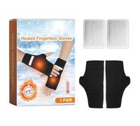 Generisch Half Finger Gloves for Typing, Fingerless Running Gloves, Women's Fingerless Gloves, with Warmer Patches, Pockets, Soft Driving and Work Gloves