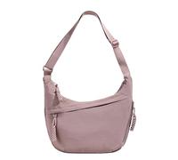 Generisch Half Moon Hobo Shoulder Bag for Men and Women, Large Capacity Lightweight Nylon Shoulder Bag with Zip, for Everyday Work and Travel, 14 Light Purple, One Size