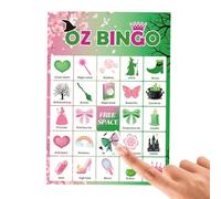 Generisch Halloween Bingo Games for Children, Witch Bingo Card Game for Parties, Portable Card Set, Travel Party for School Lessons, Beginners, Birthday, Family Celebrations