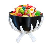 Generisch Halloween Candy Bowl Decoration, Ornaments in Horror Skull, Decoration Skull for Candy Bowl, Flower Pot, Gothic Decorative Tray Party Accessories, 24 x 23 x 18 cm
